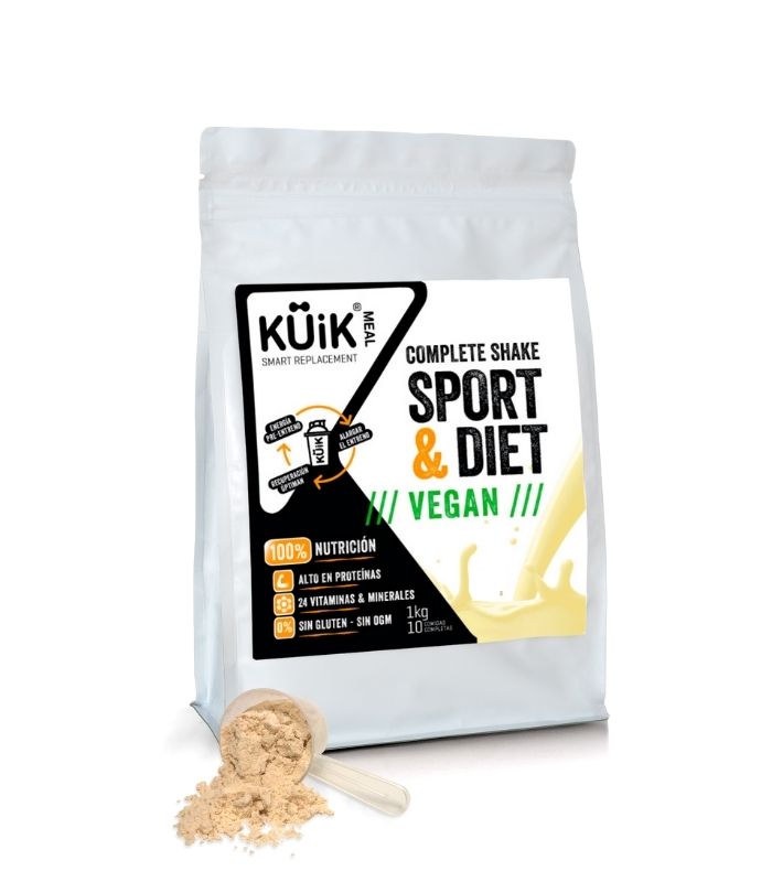 Kuik Meal vegan bolsa de comida vegana completa en polvo para el deporte